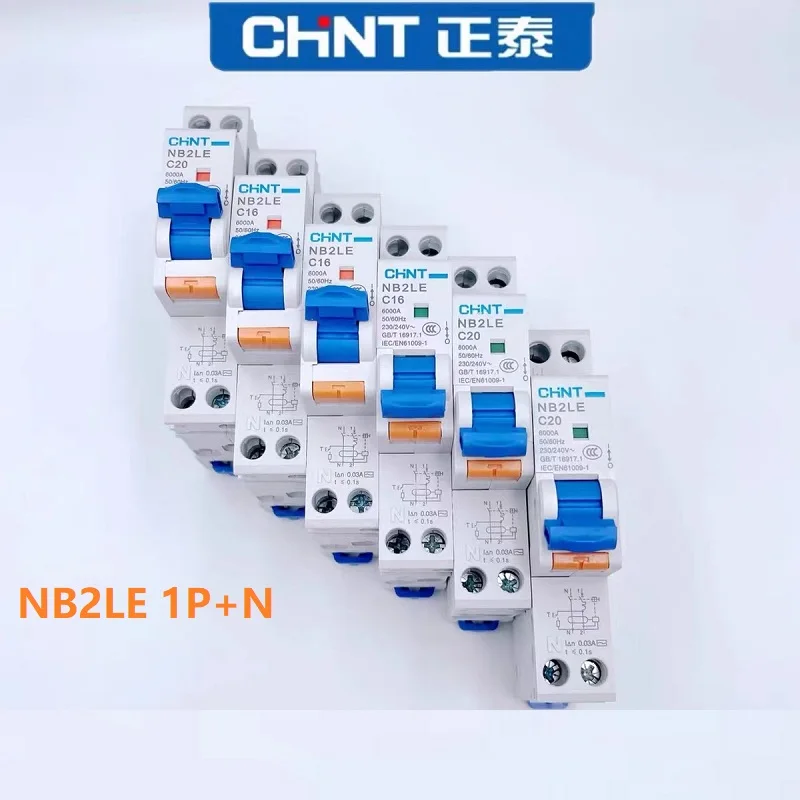 Chint NB2LE 1P+N Ochrana predvádzača obvodu NB2 AC Typ RCBO