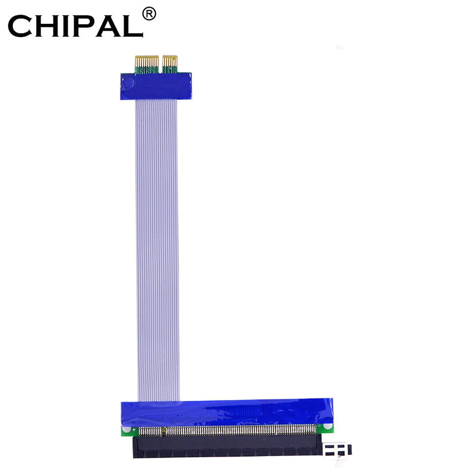 Chipal 1x až 16x flexibilná karta PCI-E Riser Card PCI Express 1 až 16 X Extender Adapter pre grafickú kartu GPU grafická karta