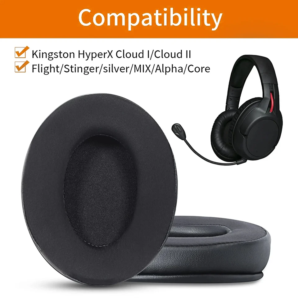 Chladenie gélového vankúša na krytie pamäť Pamäť peny Headset Uši nahradenie pre cloudové jadro/cloudový mix/cloudové pro/cloudové orbity