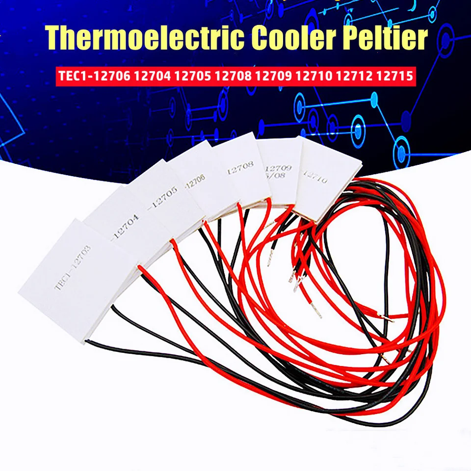 Chladenie termoelektrického chladiča Peltier Cooling Chip TEC1-12706 12704 12705 12708 12709 12710 12712 12715 Chladná doska