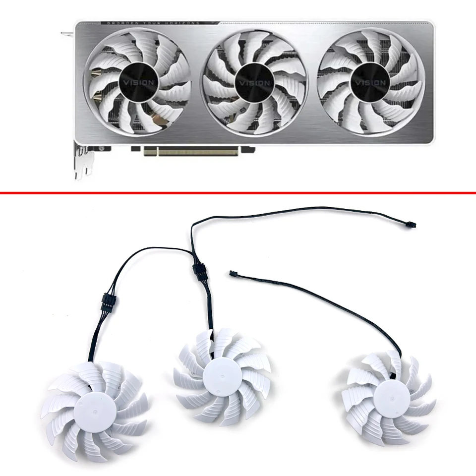 Chladiaci ventilátor 82 mm 4pin t128015su pre gigabajty geforce rtx 3070 Vision OC 8g RTX 3060 TI Vision OC 8G LHR VIDECE VIDECE