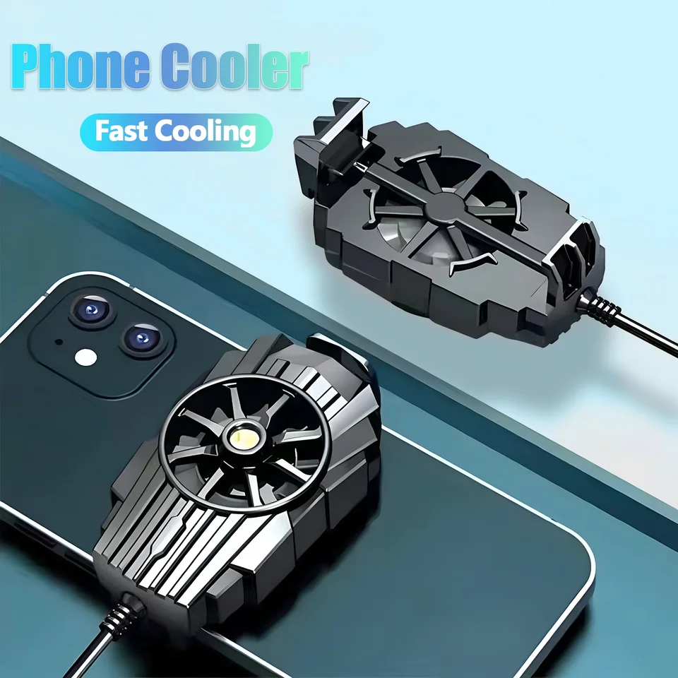 Chladič mobilného telefónu Universal Mini chrbát ventilátor ventilátora hurikán hurikán Mihoyo Game Cooler Telefón chladič pre iPhone Samsung Xiaomi