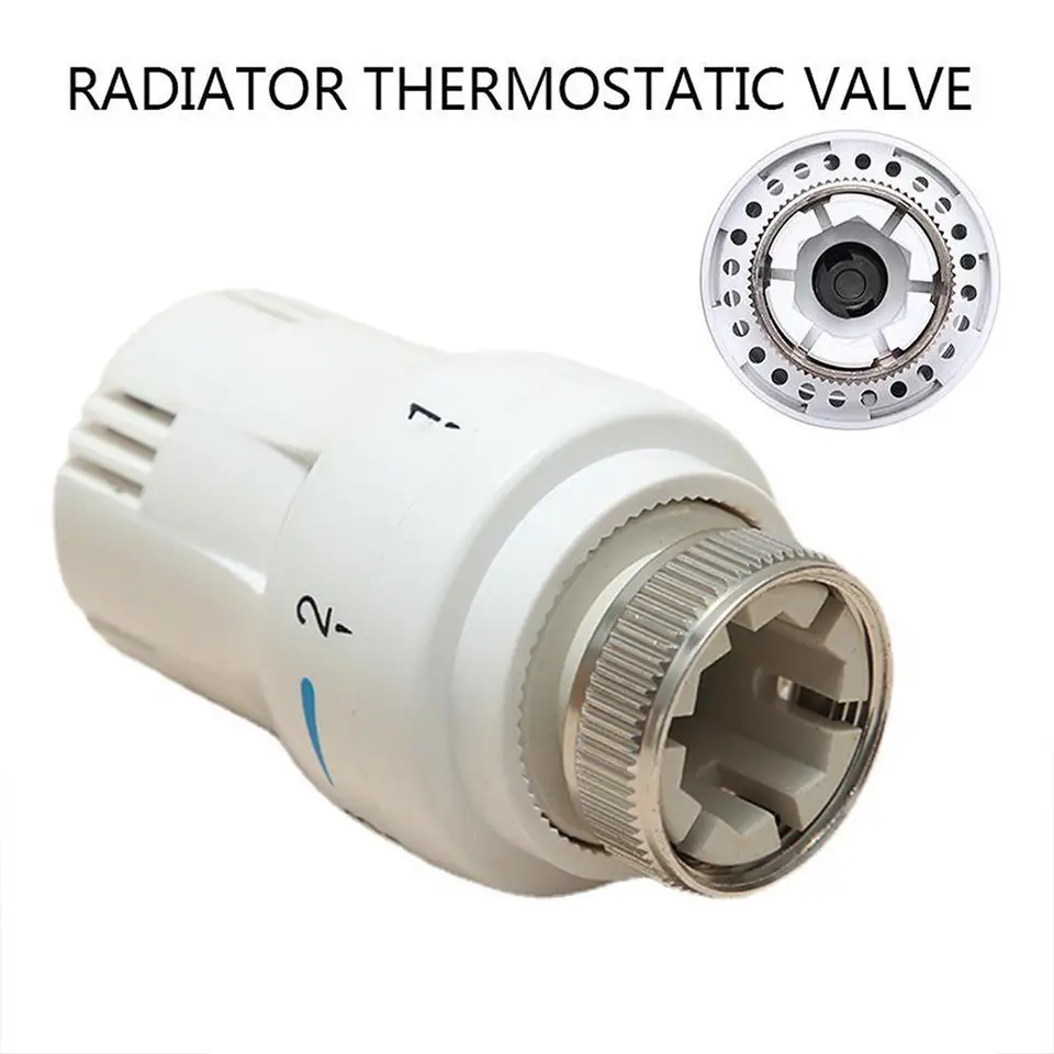 Chladič termostatického regulačného ventilu Nastaviteľné podlahové zahrievanie teploty teploty regulat termostatu ventilu M30*1,5