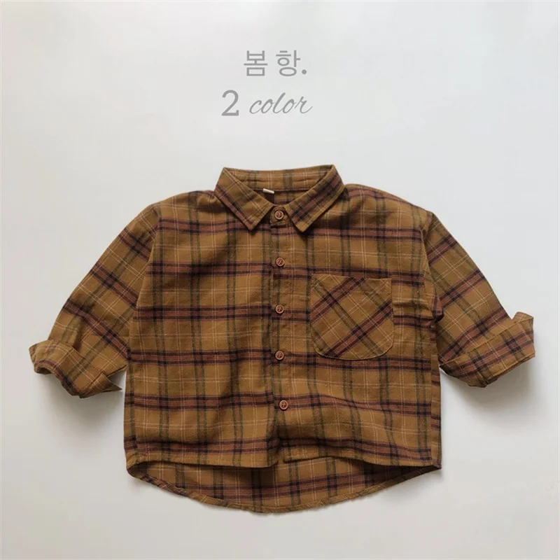 Chlapci detské detské blúzky Coat bunda Outwear Cotton 2024 Nové jarné jesenné košele Outwear Outwear Vysoko kvalitné detské oblečenie