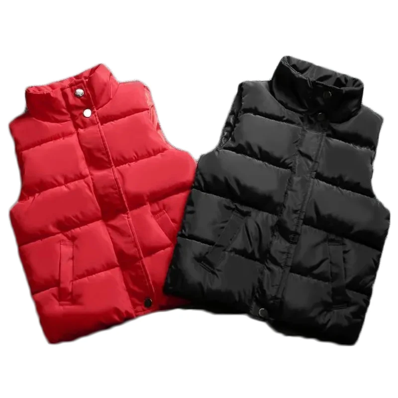 Chlapci Dievčatá zimná jeseň dole vesta Deti deti Warm Outscoat Outerwear Clothing Clothing Bunda pre 3 4 5 6 7 8 9 10 rokov