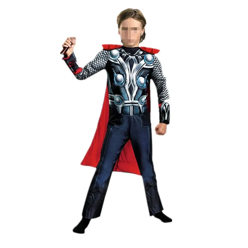 Chlapci superhrdina Thor Cosplay kostým chlapci chlapci filmová maska ​​set Movie postava Fantasy svalové kostýmy deti oblečené párty kostým na párty