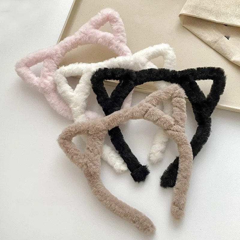 Chlpatá mačka čelenka s mačkovými ušami hlavy Kadery pre ženy Dievčatá Dievčatá Cat Costume Lolita Cosplay Festival Supplies