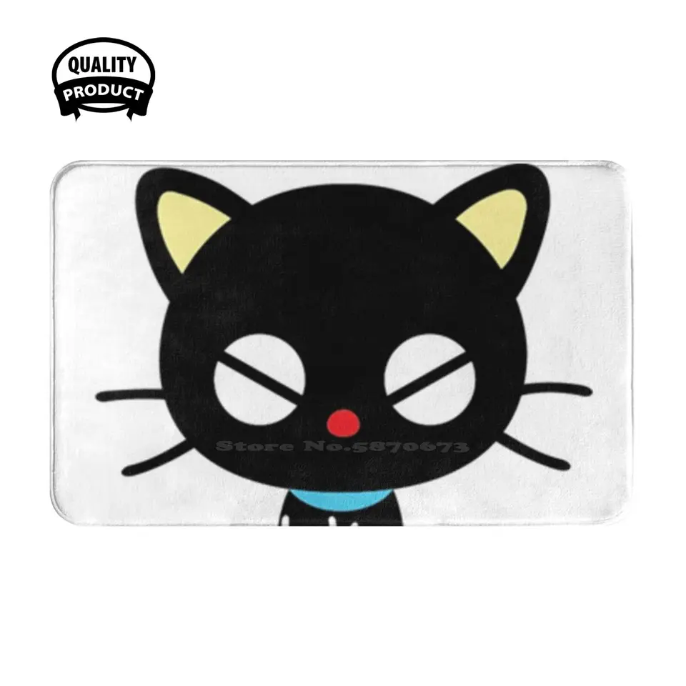 Chococat Mask Soft Cushion Domov koberce dvere rohož koberec koberec badtz maru roztomilý kawaii japonskí priatelia postavy karikatúra Havaj