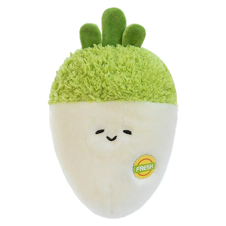 Chomp H Biela reďkovka simulácia ovocie a zelenina h hračka osem palca stroja Doll Creative Fruit Doll H Movie