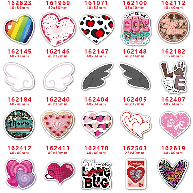 Choshim Brand 10 PCS planárna živica plotback Valentín Karikatúra pre DIY Vlasovcov príslušenstvo dekorácia PR162623