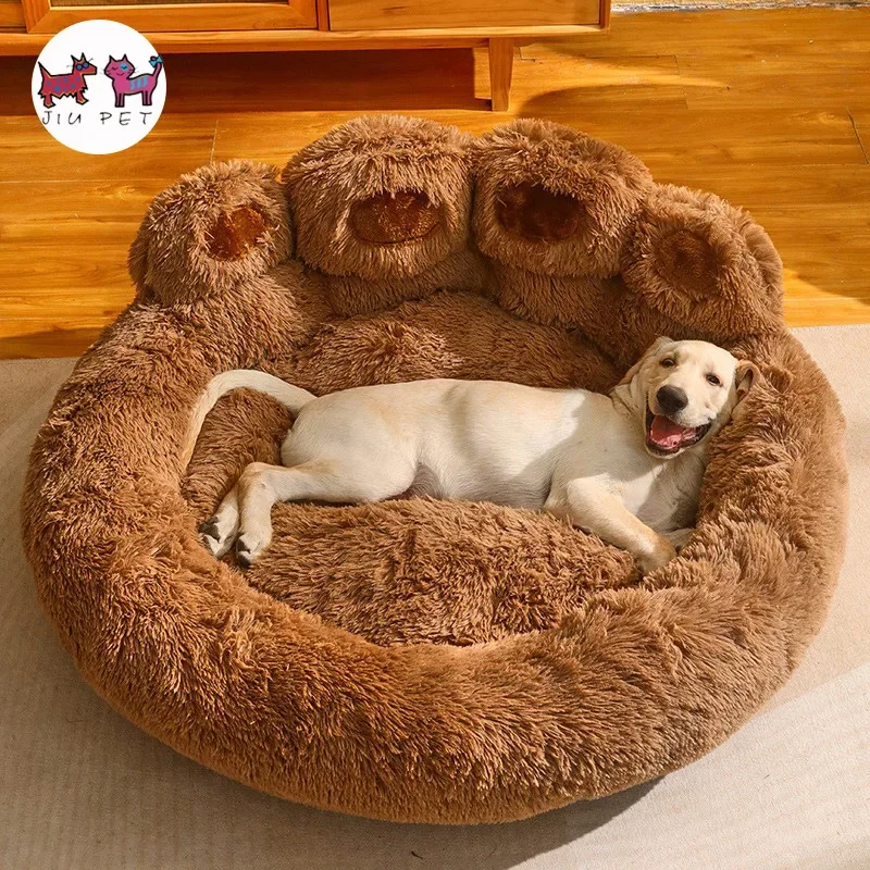 Chovateľská stanica zimná teplá médium a veľký pes Corgi zlatý retriever pre psie posteľ Velvet Sofa Sleeping Mat Four Seasons Supplies