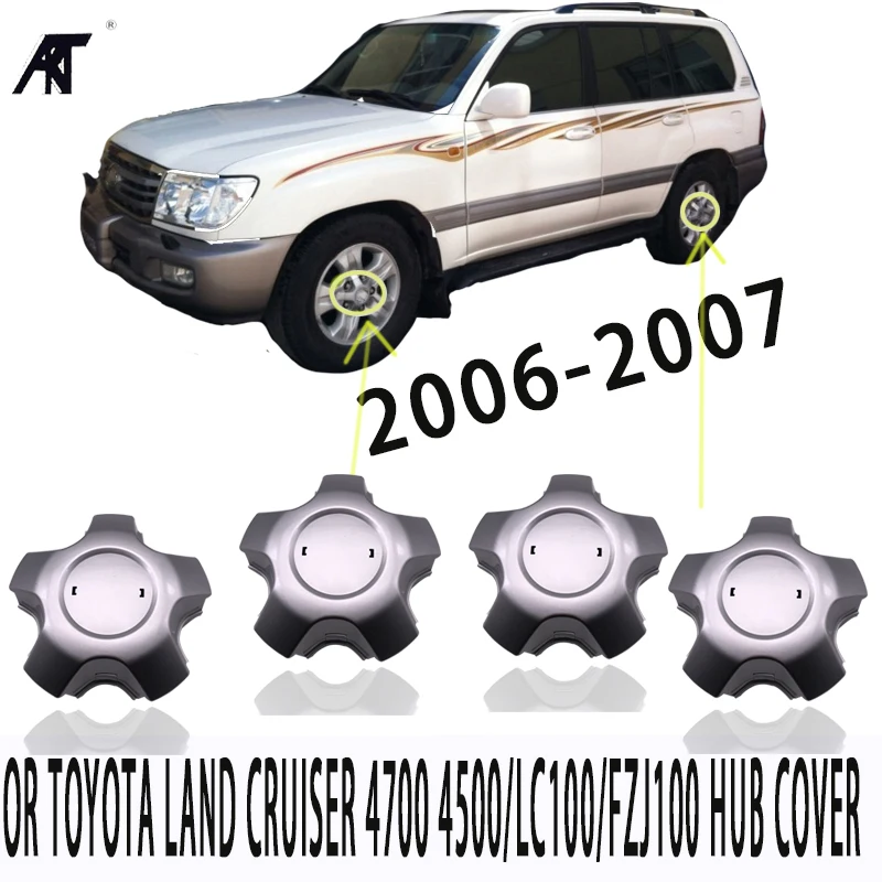 Choweel Cwheel Cith Caps for Toyota Land Cruiser 4700 4500/LC100/FZJ100 Cover Cover 2006-2007 1998-Onwards 42603-60671