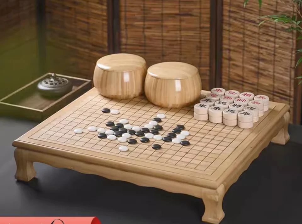 Choďte Weiqi Čínsky šachovník a šachové kúsky celá stolová hra