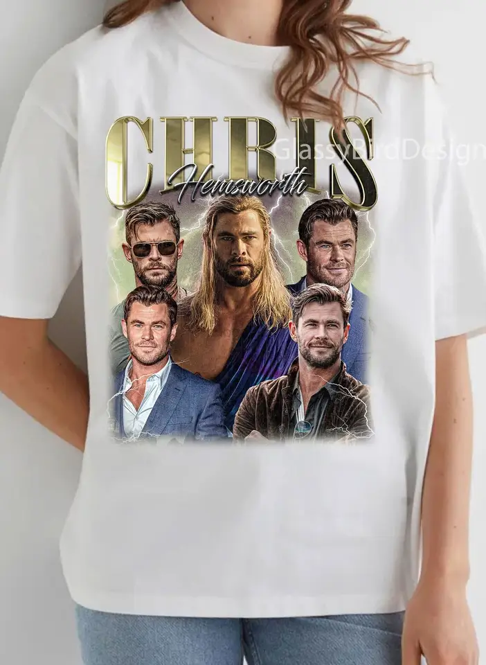 Chris Hemsworth Retro tričko Chris Hemsworth tričko Chris Hemsworth Vintage Tirla