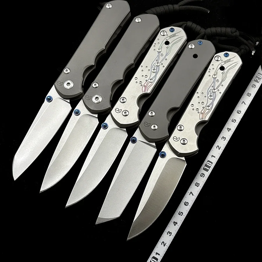 Chris Reeve Veľký inkosi 21./25. výročie Titánový rukoväť skladací nôž vonkajšie kempingové poľovné vrecko EDC nôž EDC