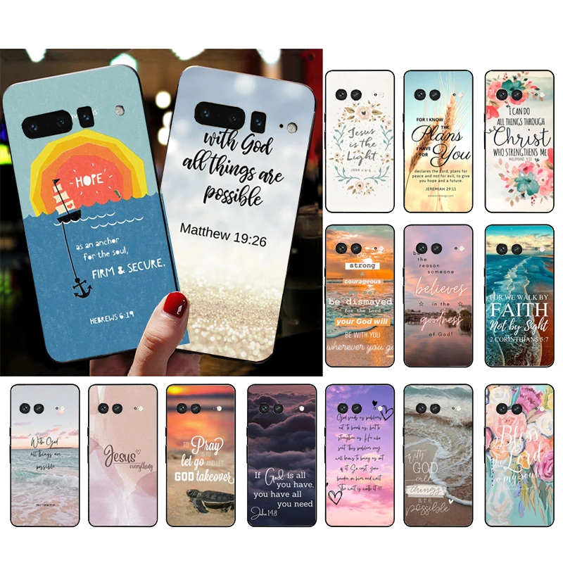Christian Bibl Verse Pase Pase pre Google Pixel 9 Pro XL 8 7 Pro 8a 7a 7 6a 6 Pro Pixel 4 3 XL 5 6 4A