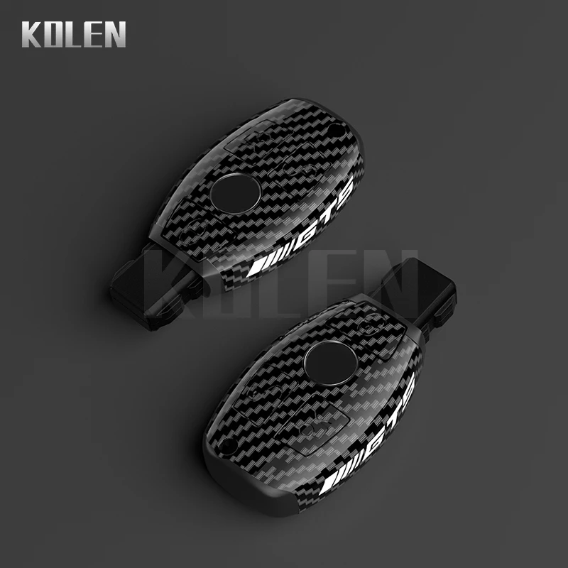 Chránič krytu krytu krytu kľúča z uhlíkových vlákien pre chránič obalu pre Mercedes Benz Abce triedy W204 W212 W463 W176 W246 GLK CLK CLA GLC