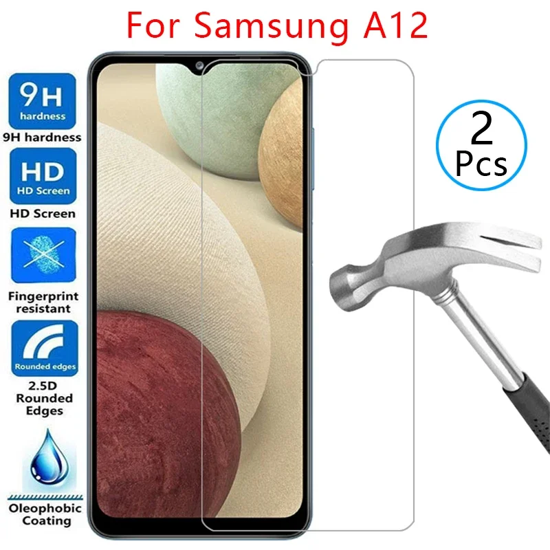 Chránič obrazovky Tempered Glass pre kryt puzdra Samsung A12 na Galaxy A 12A ochranný telefón Coque Bag Samsunga12 Galaxya12 9H