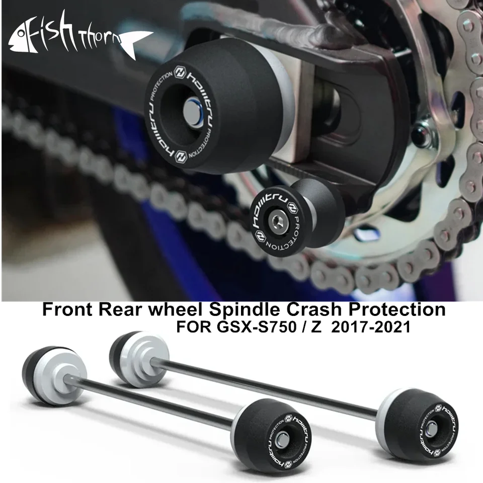 Chránič prednej zadnej nápravy motocyklových kolesových kolies pre zrážky na vidlice pre Suzuki GSX-S750 GSX-S750Z GSX S750 GSX S750Z 2017-2022