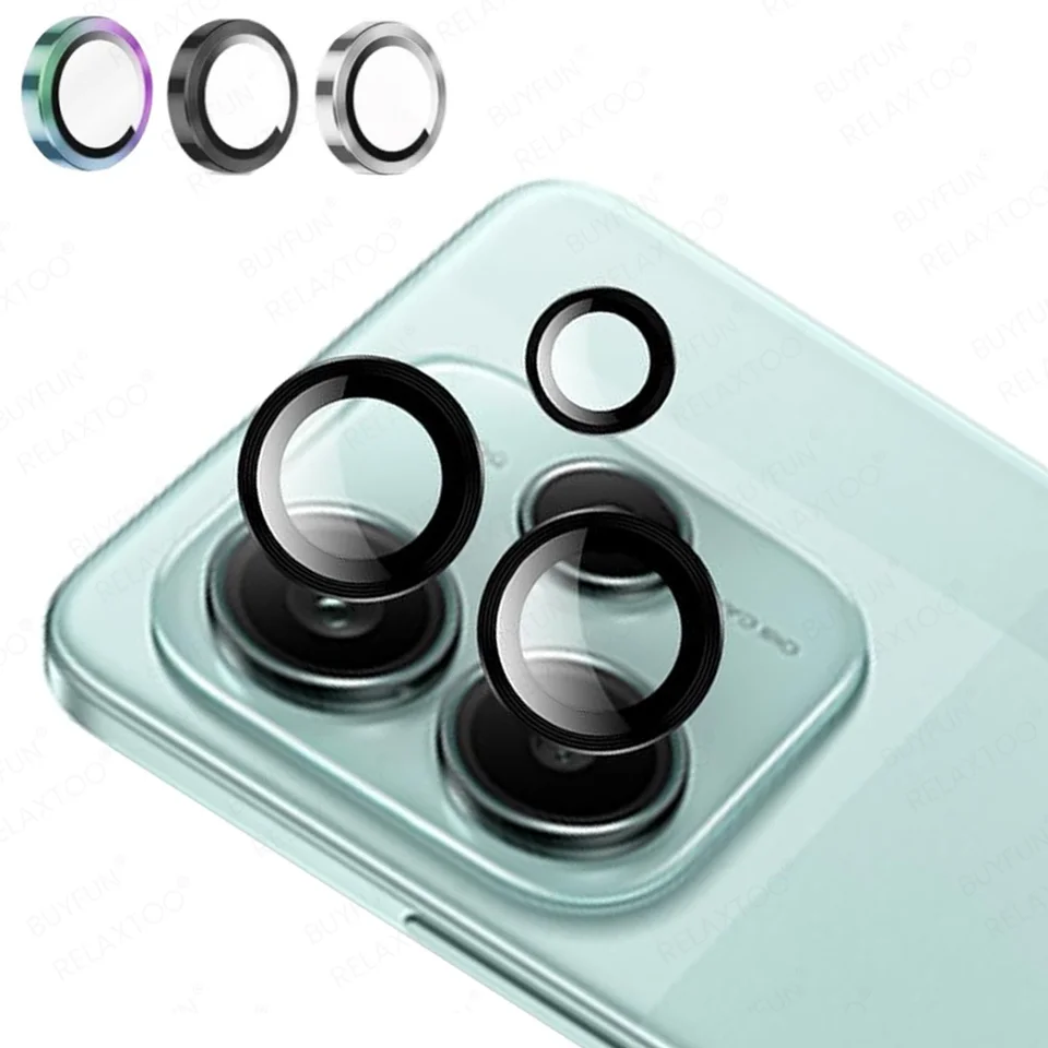 Chránič šošoviek fotoaparátu pre Xiaomi Redmi Poznámka 14 13 Pro+ zadný sklenený kryt Poznámka14 PRO 14PRO 4G Note13 13PRO PLUS 5G Kovový prsteň 5G