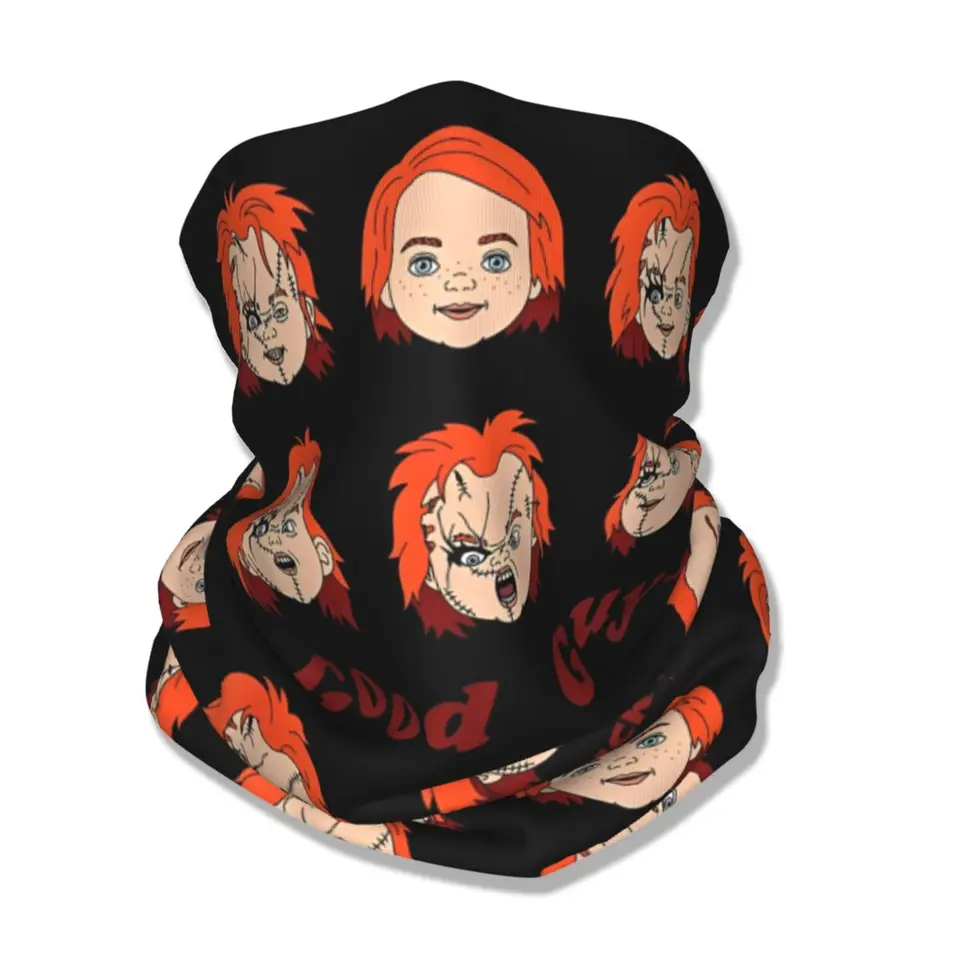 Chucky Good Guys Faces Bandana Cover Cover Tlačte Horror Film Balaclavas tvárová maska ​​šál teplý čelenka unisex dospelý vetruprop