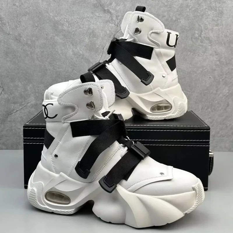Chunky Sneaker Pánske 2025New Trend Designer Príležitostné topánky Vodotesné nekĺzavé plošinové topánky Zvýšené topánky na skateboarding