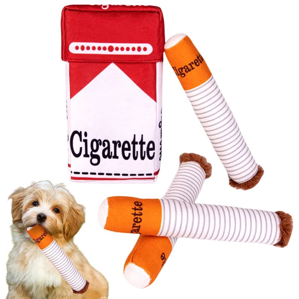 Cigarety psie hračky pre psie hračky hračky Interaktívna imitácia cigary hračky Novinka plyšový ps
