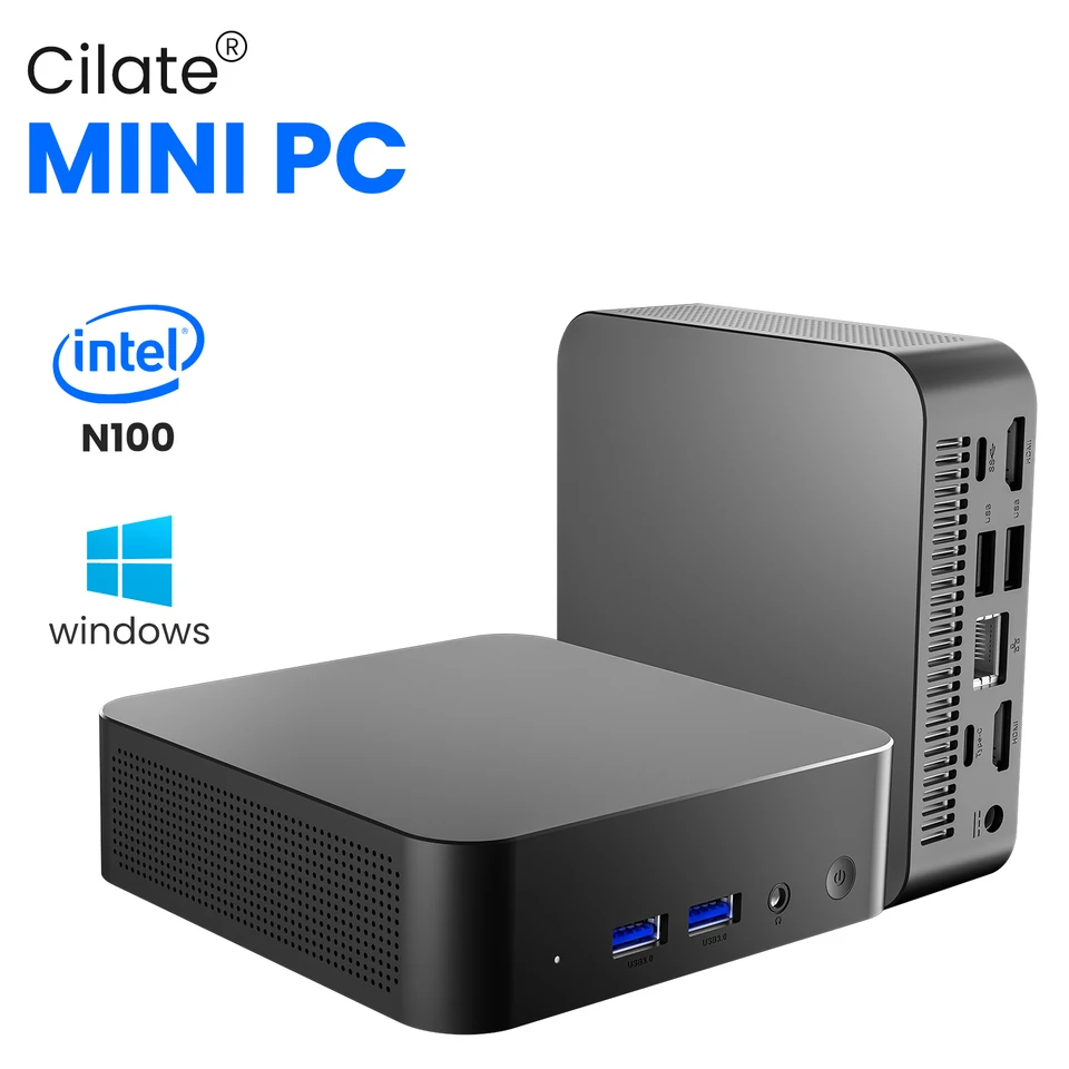 Cilal M6 Mini PC Intel Alder Lake N100 Windows 11 Ultra malý vreckový počítač Mini počítač Plne funkcia typu C 4K 60 Hz RGB