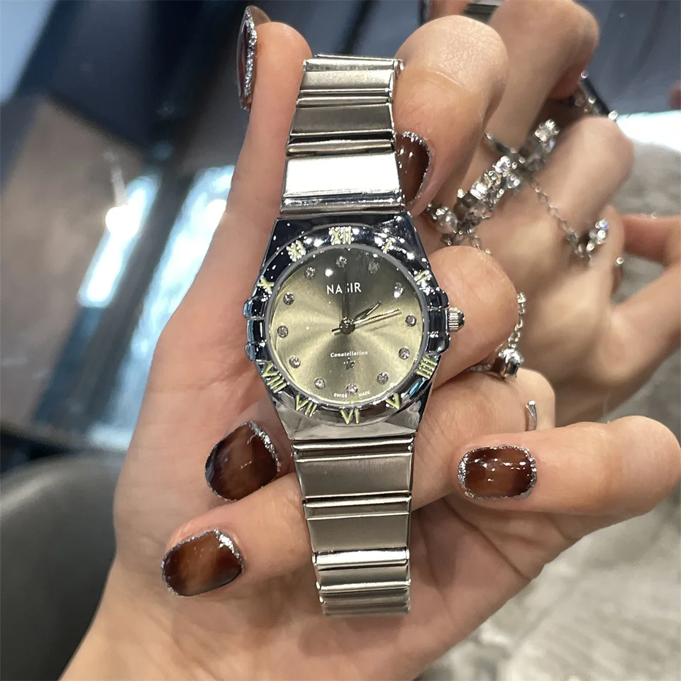 Ciloa Hot Predaj dámskych mechanických hodiniek vynikajúce dámske kremeňové hnutie Watch Round Watch