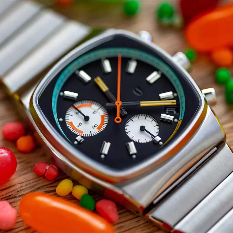 Ciloa Man Modern Watch Square Športové hodinky pre mužov retro automatický pohyb mechanický luxusný pán z nehrdzavejúcej ocele