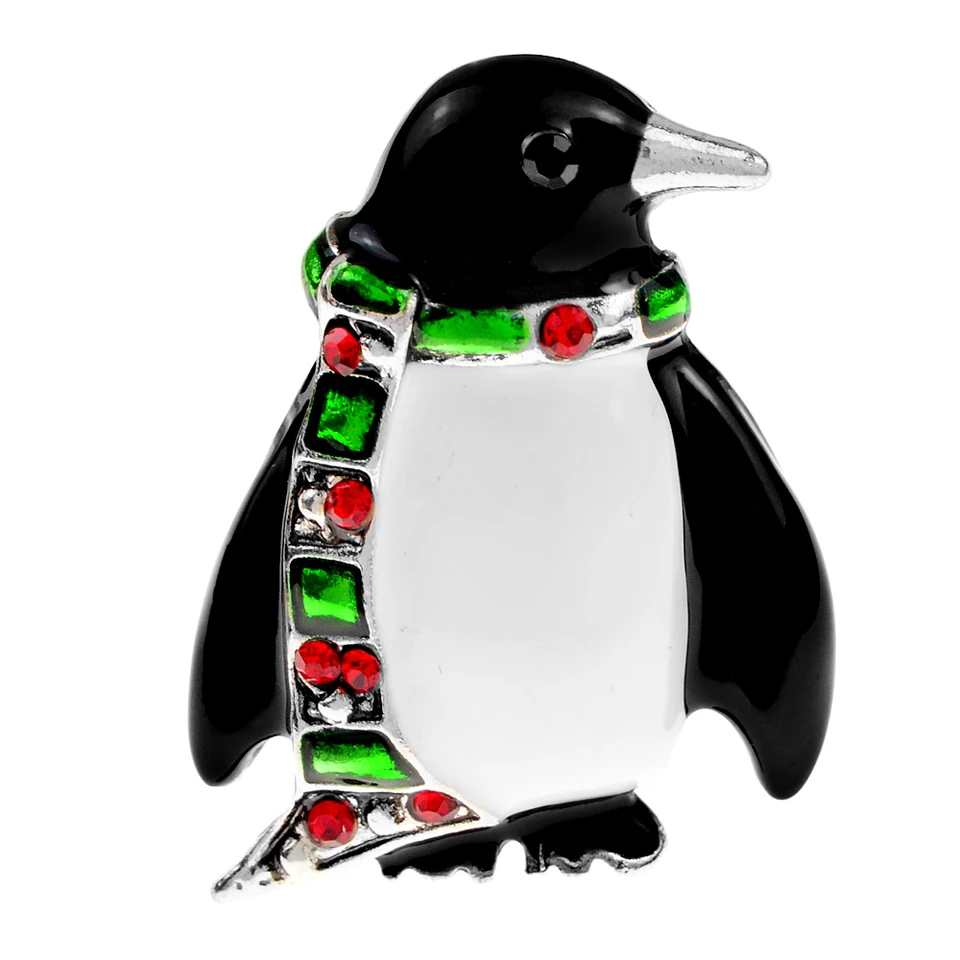 Cindy Xiang Penguin Wear Scarf Broš