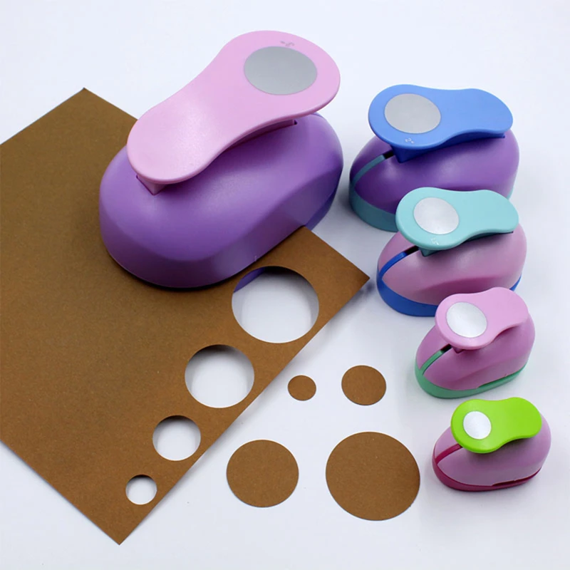 Circle Punch 8/15/25/38/50 mm DIY Embosing Punches Scrapbooking Machine Cutting Color Craft Hole Punch Rounder Cutter