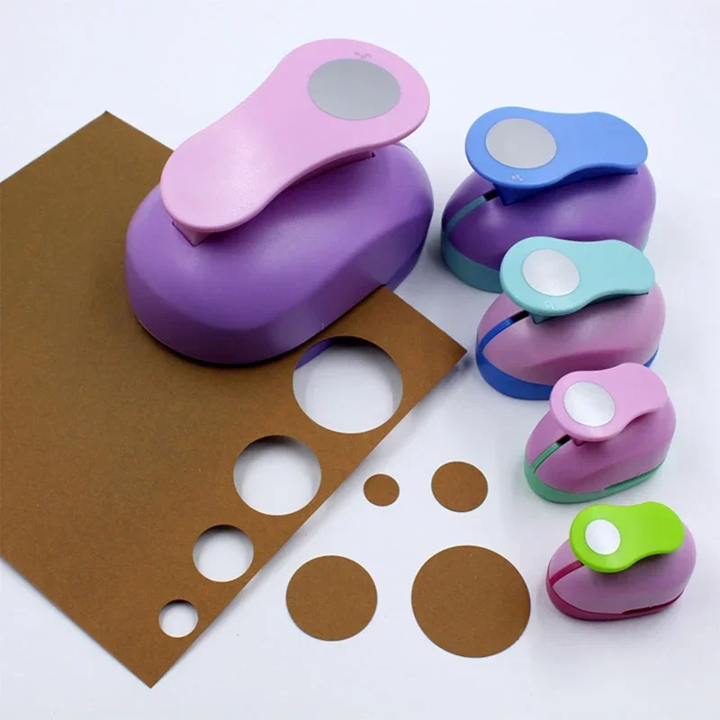 Circle Punch 8/15/25/38/50 mm DIY Embosing Punches Scrapbooking Machine Cutting Color Craft Hole Punch Rounder Cutter