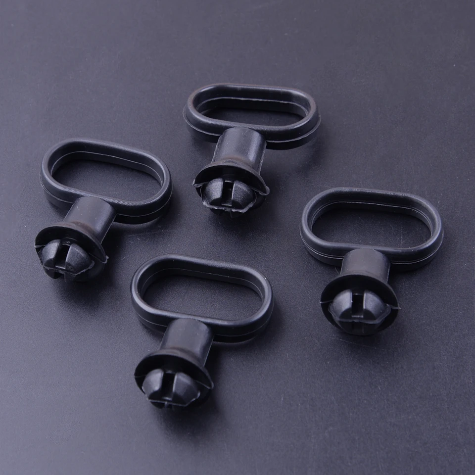 CITALL 4PCS Univerzálny čierny gumový predný držiak káblového vodiaceho kábla pre motocykel 5,5 x 4,1 cm