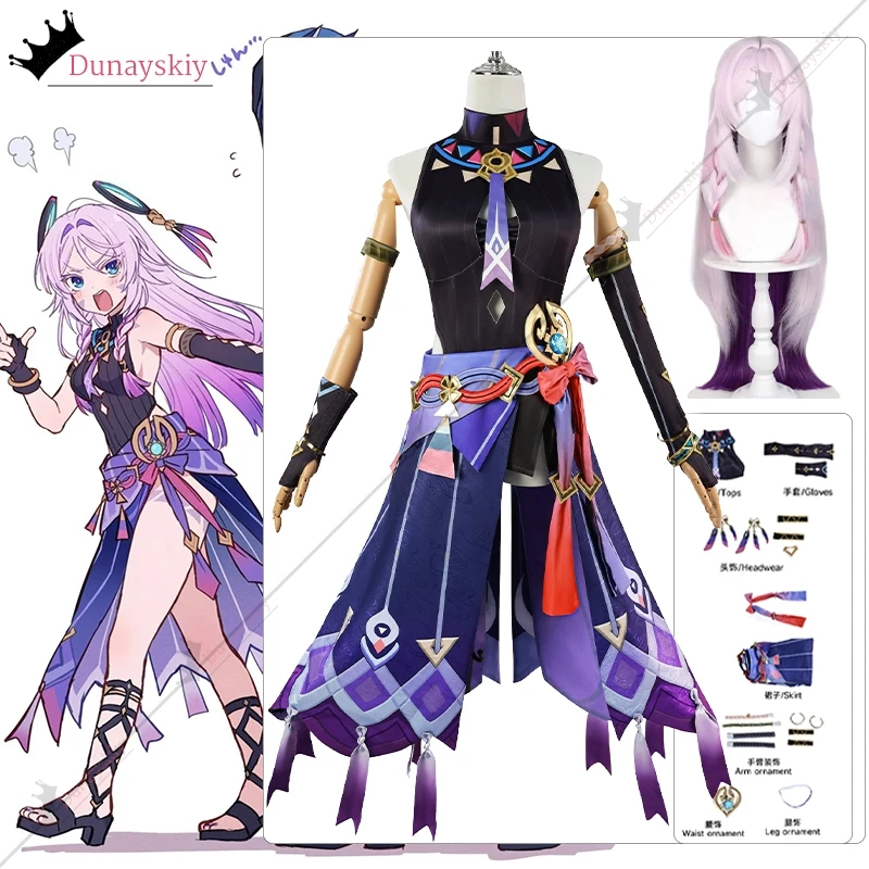 Citlali Cosplay kostýmy Game Genshin Impact Citlali Cosplay plne set outtis role-play parochňu