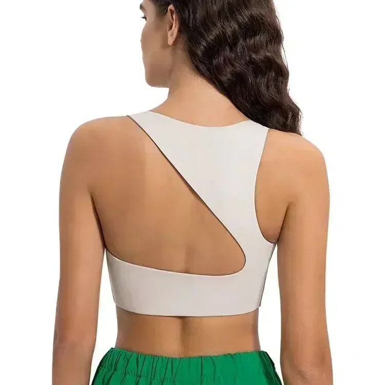 Citrón Lycra Beauty Back Yoga Tank Top Dámske ženy s vysokým dopadom Shockproof Sport Sport Dámska telocvičňa Push Up Bra Workout Tops Beh Running Gym Vest