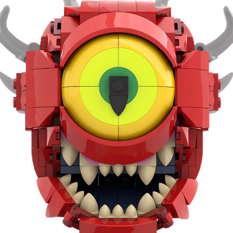 Classic Game Doomeds Cacodemons Monster Model Building Bloky Red One-Eyed Monster Mechanics tehly Terorista Devils Toy Gift