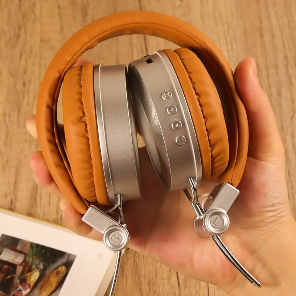 Classic HiFi Retro Wireless Headset nad uši skladacie bezdrôtové slúchadlá Millennium Wind Vintage Retro pre slúchadlá lisovanie hudby