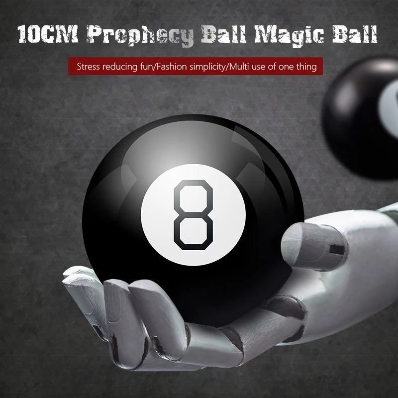 Classic Magic 8 Ball Keychain Retro Mystic Gadget Creative Novinka rozhodovanie o šťastí rozprávanie o dekompresných hračkách s hračkami
