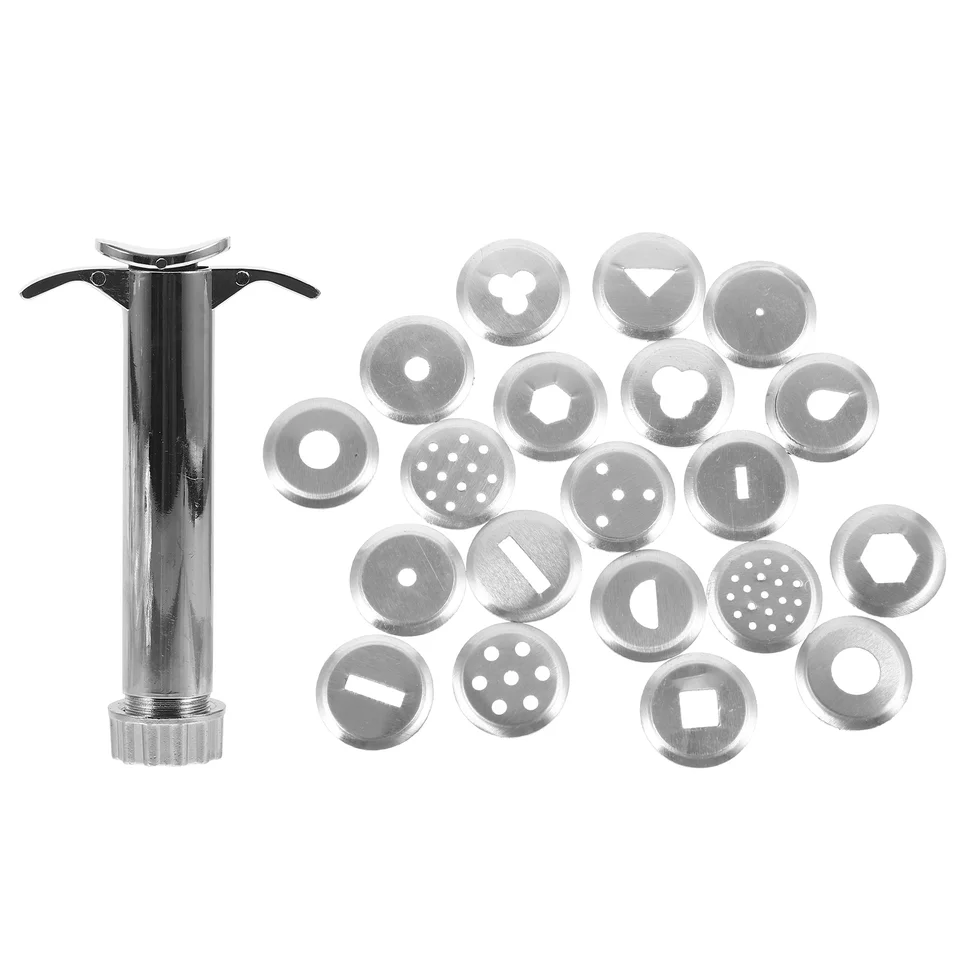 Clay Pottery Squeezer Polymer Extruder Nereadless pre modelovanie oceľ pohodlný strieborný sochársky nástroj