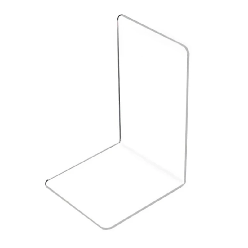 Clear Acryl Books stojan Transparentné knihy Držitelia kníh Zobrazujú stojan na zobrazovanie obrázkov, kuchárok, notebookov Bookends