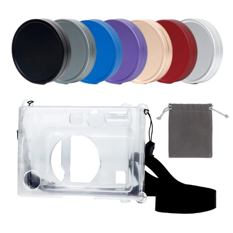 Clear Case for Fujifilm Instax Mini EVO Instant Film Camera Crystal Hard Shell Kry