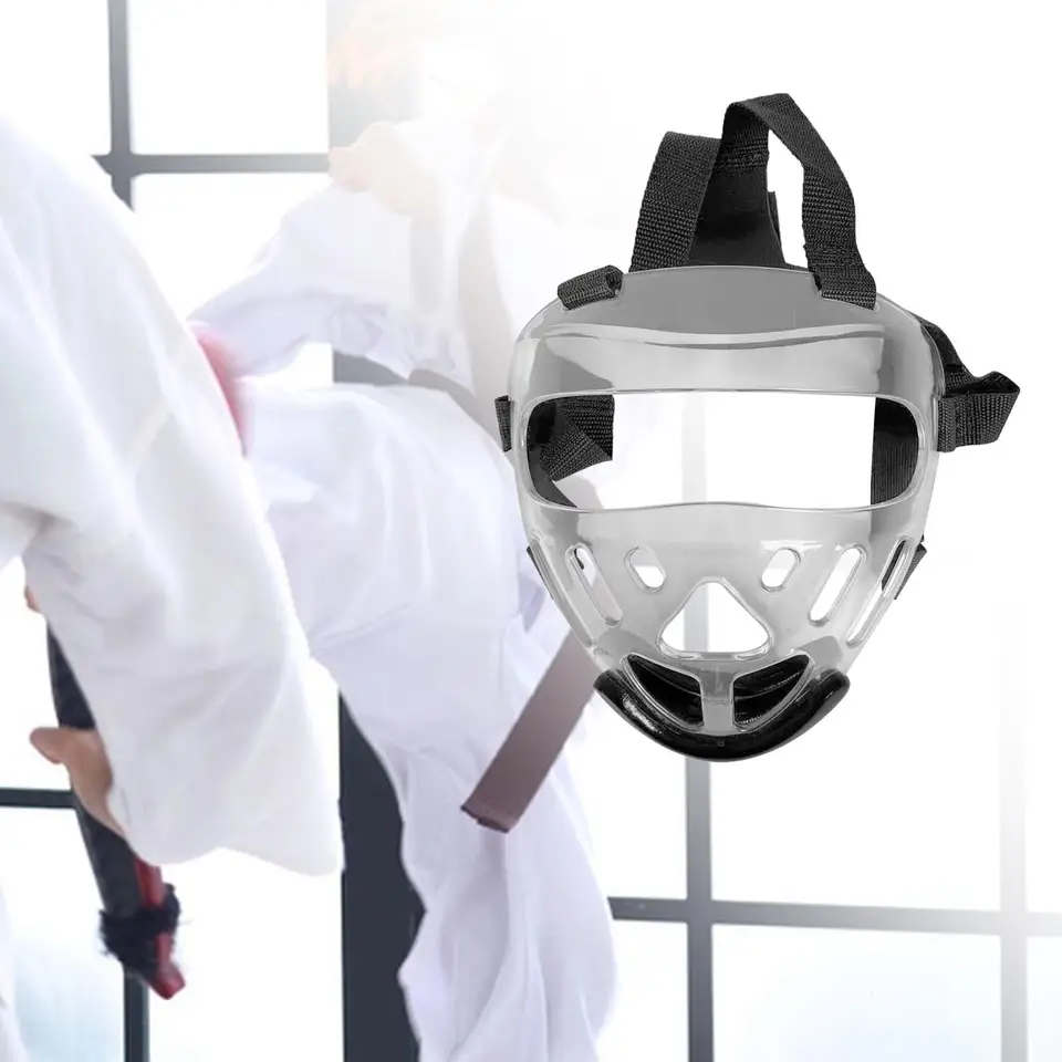 Clear Taekwondo Face Mask Kids Taekwondo Face Shield Protective pre box