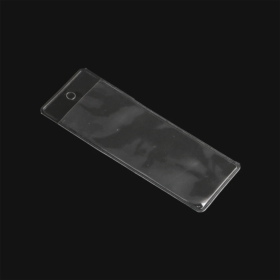 Clear vinyl 82x212mm cenovka obálka PVC držiak podpis Plastové puzdro vrecko na chránič pracovnej pozície Vzorka Vzorka vrecka