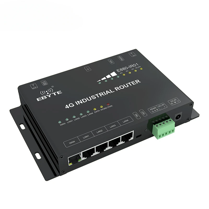 CLEQEE-2 E880-IR01 RS485 WAN LAN WLAN Ethernet Wireless Modem Ethernet IMSI Catcher Gateway 4G Wireless Modules WiFi Router