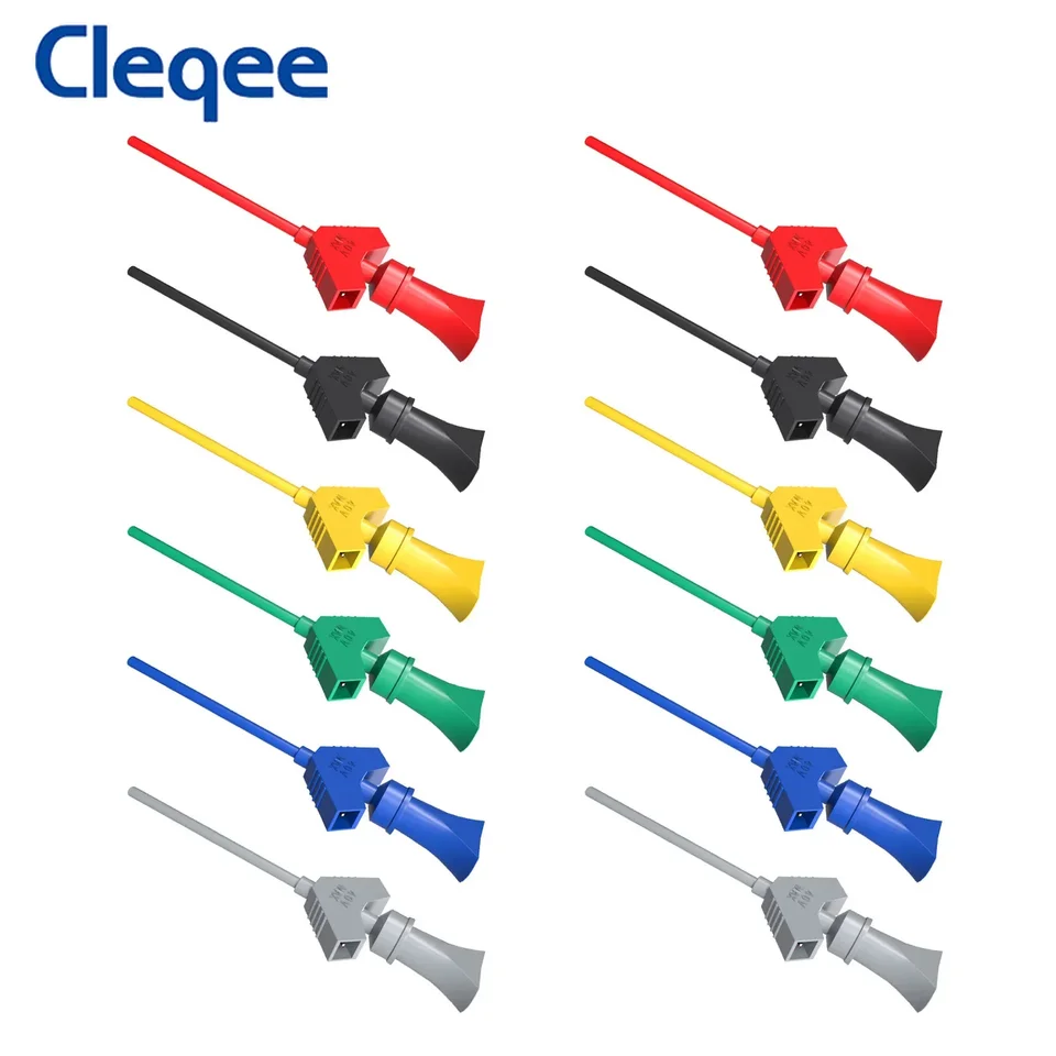 CLEQEE P5003 SMD IC Test Hook Clip Mini Grabbers Hooks for DuPont Jumper Diy DIY DIY DIY DREHOBLE LOGICKÁLNA Analyzátor