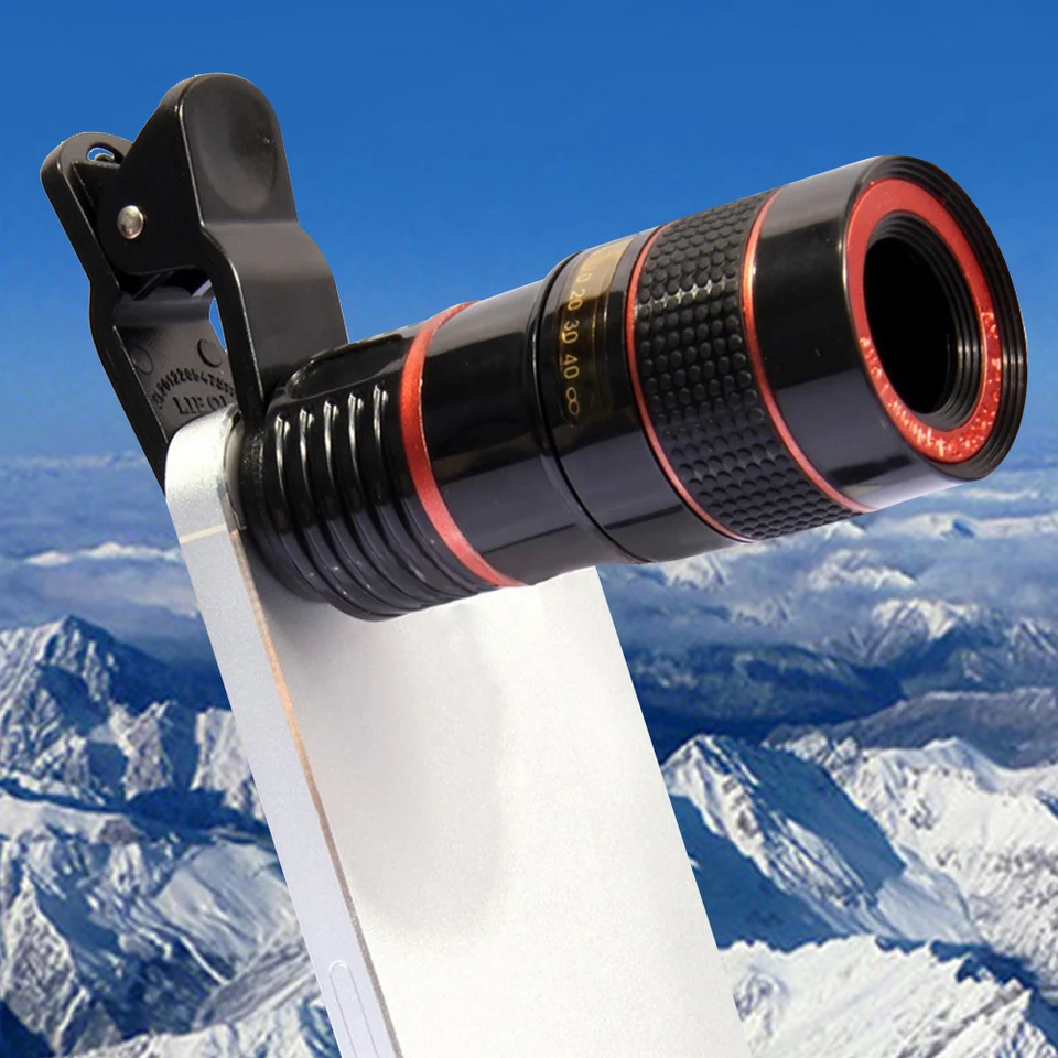 Clip-on Lens Black Shell 8X