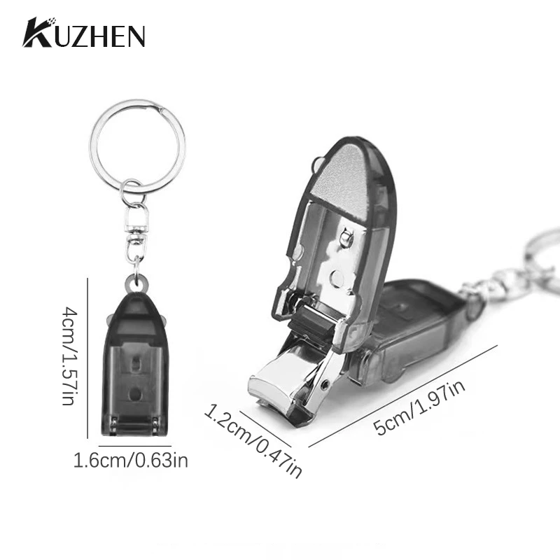 Clippers Creative Creative Clipper Mini Flowable Flip Castless Ocel Prenosný klinček na nechty Kľúč prívesku