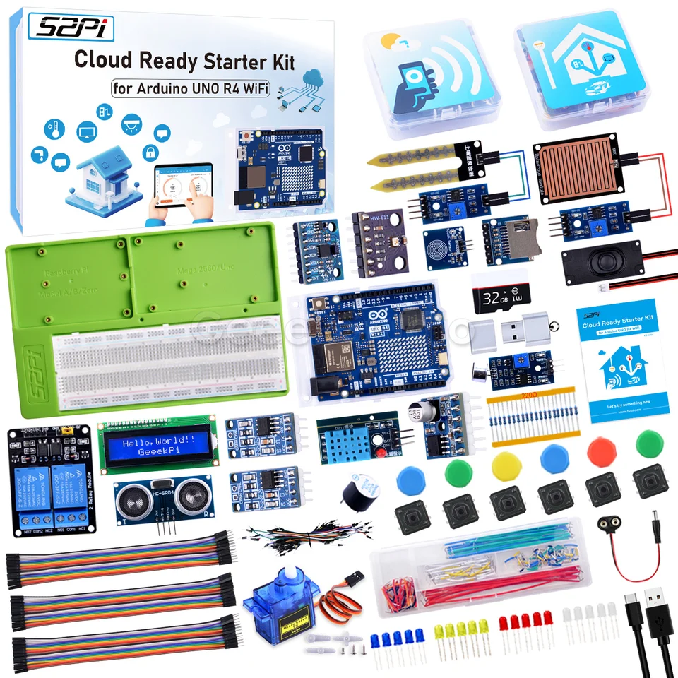 Cloud Ready Starter Kit pre Arduino Uno R4 WiFi IoT Integration Sensors