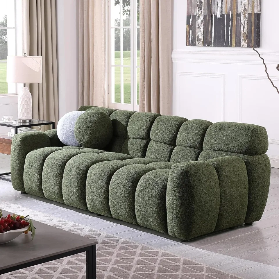Cloudová pohovka s pevným eukalyptovým rámom a oblakovým vankúšom, stredovekou modernou pohovkou pre obývaciu izbu a kaviareň